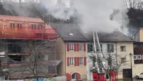 Un incendie s'est déclaré ce vendredi matin à Bex